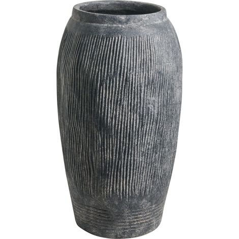 Blumenvase ARGINO 50 cm Grau