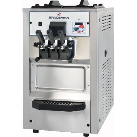 Machine à Glace Italienne et Frozen Yogurts sur Comptoir - 2 Parfums + Panachage - 25 kg/h - Spaceman
