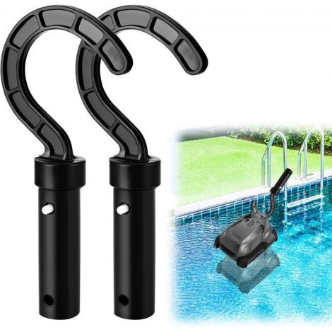Zubehör für Poolroboter, Roboterhaken, 2 Poolreinigerhaken, Unterwasser-Angelhaken – schwarz (1/5)
