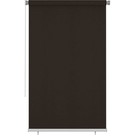 FIMEI Store roulant d'extérieur 140x230 cm Marron PEHD (1/5)