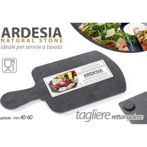 x24 Tagliere rettangolare in ardesia cm 25 x 15 casa pub o ristoranti