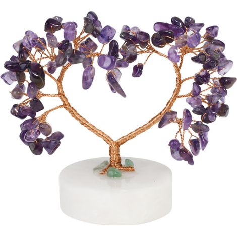 Feng Shui Dekoration Edelstein Lebensbaum Roségold Drahtumwicklung (1/4)