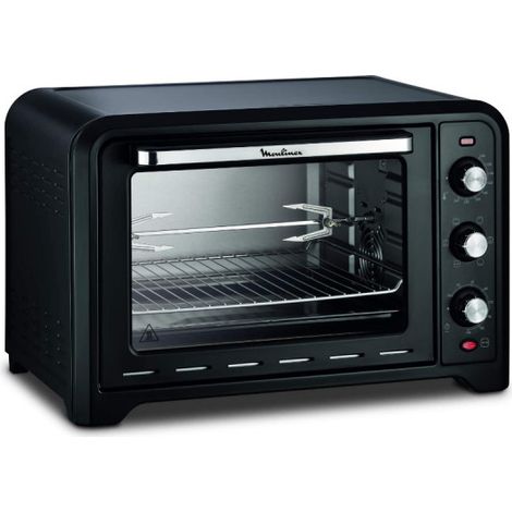 Moulinex – Mini four chaleur tournante 39L 2000W noir – 7 modes de cuisson – Thermostat 240°C – Nettoyage facile avec revêtement anti-adhésif
