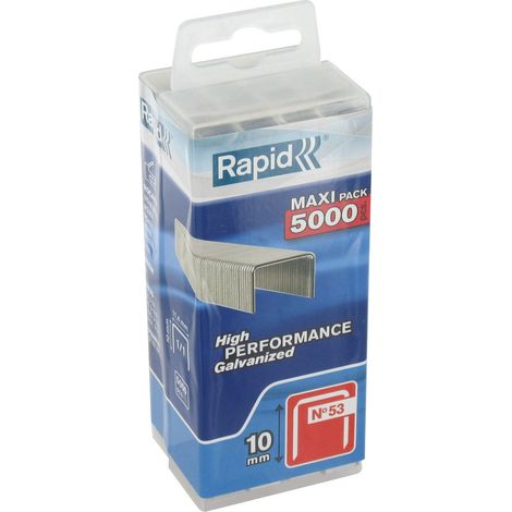 Klammer Nr. 53, 10 mm, verzinkt, 5000 Stück - Rapid