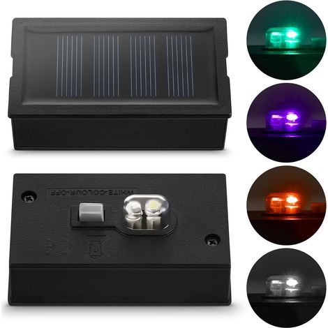 2 Dessus de Remplacement pour Lampes Solaires 4 x 7 cm (1/5)