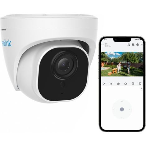 Reolink 5MP PoE IP Kamera Outdoor mit Audio, Personen-/Autoerkennung, Zeitraffer, 30m IR Nachtsicht, IP66 Wasserfest, MicroSD Kartensteckplatz