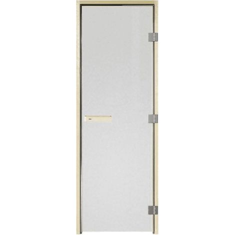 TYLÖ Rauchglas Saunatüre DGL 7x19 Holzrahmen aus Espe