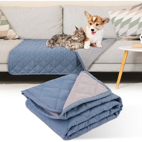 Couverture imperméable réversible lavable pour animal de compagnie, housse de canapé 50 x 80 cm (1/5)