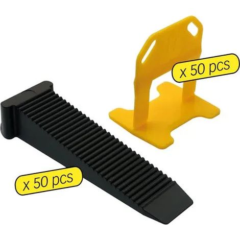 Sachet 50 croisillons 1 mm autonivelants + cales - MEJIX - 180096