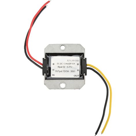 Module élévateur de tension DC 5V à 12V, étanche, en aluminium moulé sous pression, à haut rendement, convertisseur boost étanche. (1/5)