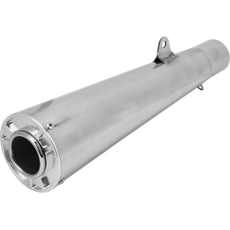 Silencieux d'échappement moto 2-en-1, tube universel remplacement pour Kawasaki ZX14 2006-2011, couleur argent (1/5)