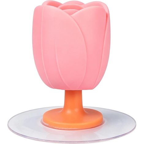 Lève-abattant de toilette en silicone, poignée mains libres pour siège de toilette. Matériau en silicone souple de qualité supérieure avec un design original en forme de tulipe pour une utilisation hy (1/4)