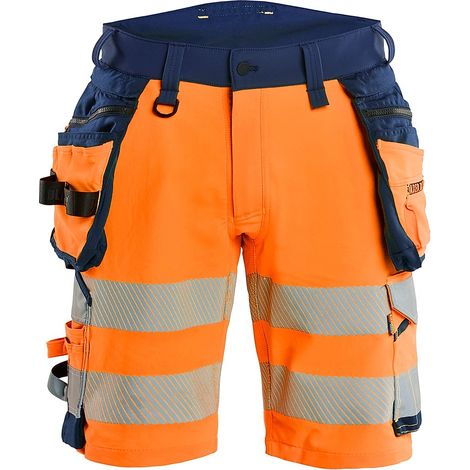 Short de travail haute visibilité stretch 4D 1120 - Orange/Marine 4XL - FR(58) - SE(C64) - Standards
