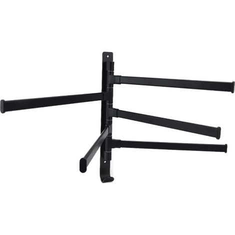 Porte-serviettes 5 barres robuste en alliage d'aluminium pour salle de (1/5)
