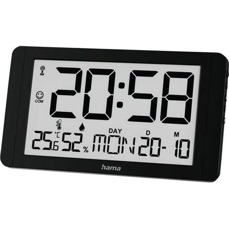 Hama 00222215 Orologio radiocontrollato 24.8 cm x 14 cm x 3 cm