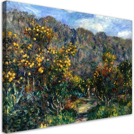 Tableau sur toile Paysage avec mimosas - Auguste Renoir 90x60 (1/5)