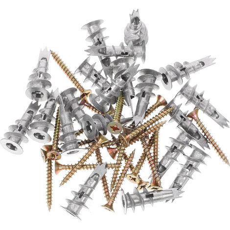 Lot de 20 chevilles autoperceuses pour cloisons creuses avec (1/5)