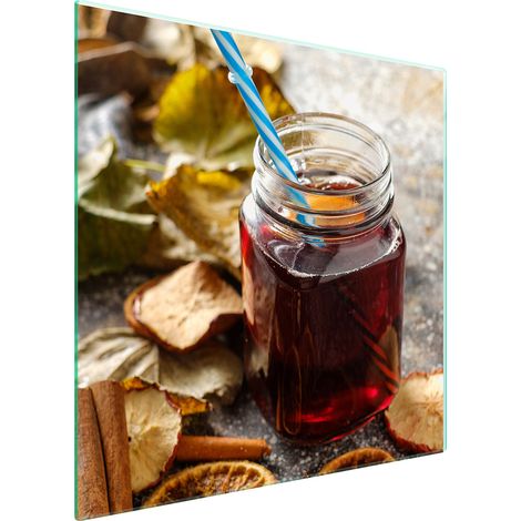 PIASTRA PROTETTIVA IN VETRO PER FORNELLO 50x52 CIBO (1/5)