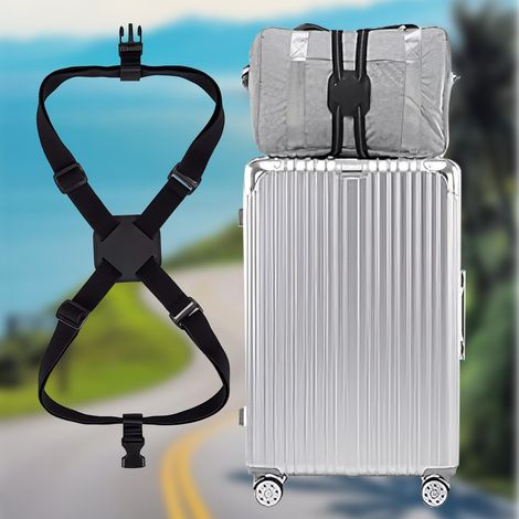 Sangles de bagage pour valises, sac de voyage, ceinture élastique pour bagages, valise à main, poignée de sac de transport, sangles de voyage pour touriste, ceinture élastique pour aéroport 68cm (1/2)