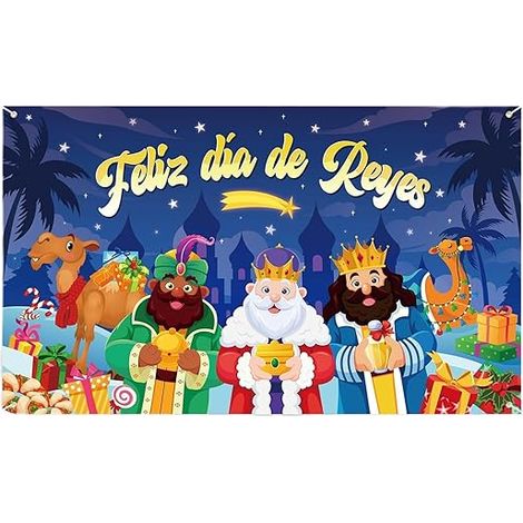 Stendardo dei Re Magi - Decorazione natalizia 150 x 100 cm