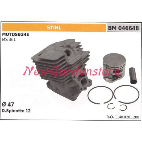 Cilindro pistone segmenti STIHL motore motosega MS 361 046648
