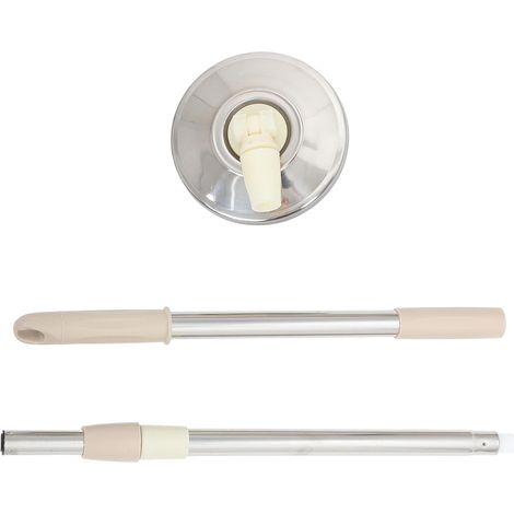Manche de rechange télescopique pour manche de balai rotatif (1/5)