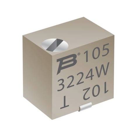 Bourns 3224W-1-101E Trimmer Cermet linéaire 0.25 W 100 Ω 4320 ° 1 pc(s) R089252