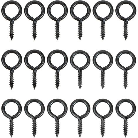 Lot de 30 crochets en S robustes, crochets à vis métalliques, œillets à vis, œillets à vis robustes (1/3)