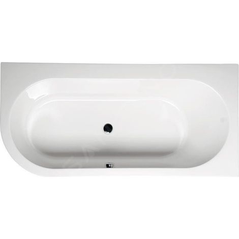 Polysan - Baignoire asymétrique Astra R 165x80x48 cm, droite, blanc 34611 (1/2)