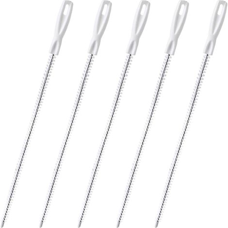 de 5 brosses de nettoyage de canalisations en nylon et fer (1/5)