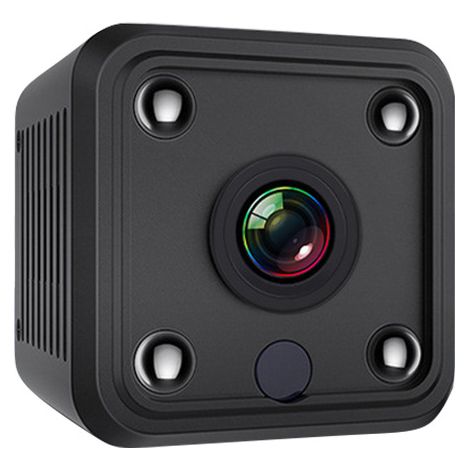 Caméra mini portable 1080P WiFi HD - surveillance domestique pour bébé, animaux, sport, bureau, garage - vision nocturne, détection de mouvement, usage intérieur/extérieur (1/5)
