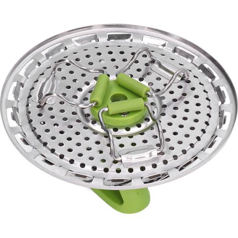Panier vapeur multifonction pliable en acier inoxydable, ustensile de cuisine (1/5)