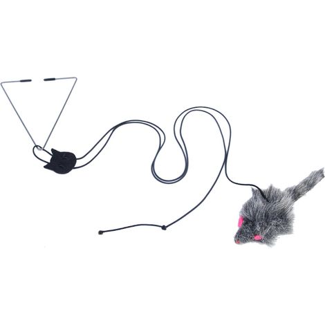 Jouet amusant à suspendre à la porte pour chat, rétractable et amusant. (1/4)