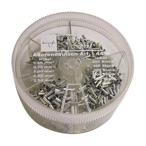 ASSORTIMENT D'EMBOUTS SIMPLES VOGT VERBINDUNGSTECHNIK 625388 0.5 MM² 2.5 MM² MÉTAL 500 PC(S) (1/2)