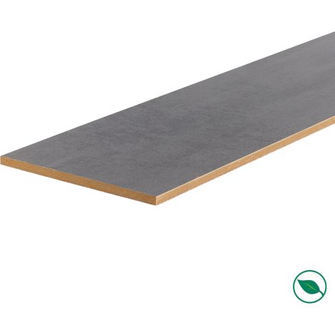 Forestea – Lot de 3 contremarches rénovation escalier stratifié 1300 x 200 x 8 mm – Couleur gris foncé – PEFC 70% pour finition durable (1/5)