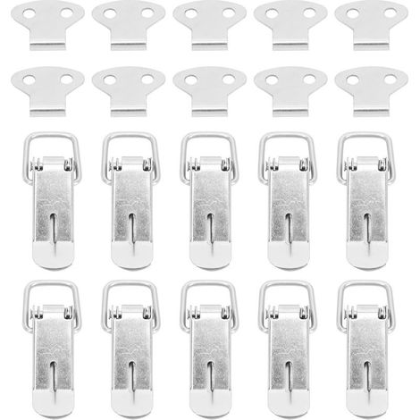 Boucle de verrouillage robuste en acier pour boîte bois (10 (1/5)