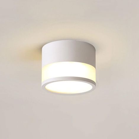 Plafonnier LED encastré minimaliste en acrylique, lumineux, design géométrique ligne art déco, pour couloir, allée, entrée, balcon, éclairage mural et plafond (1/4)