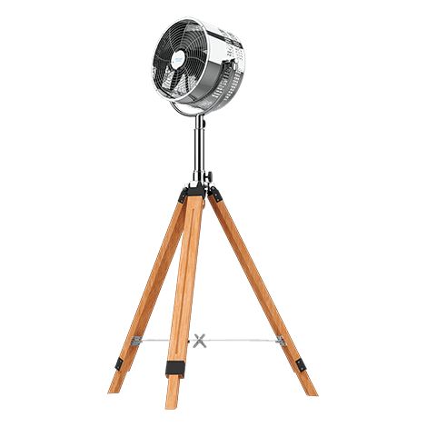 Cecotec Ventilador trpode EnergySilence 1200 Woody. Trpode Madera, 3 aspas, 12 Pulgadas, 30 cm dimetro, 3 velocidades, 80 W, (1/5)