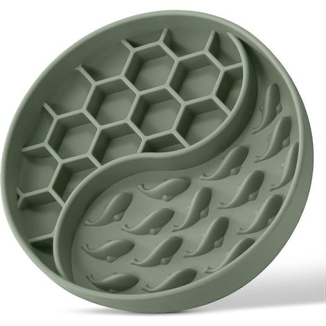Filiyano-Gamelle anti-glouton pour chiens, en silicone, avec ventouses antidérapantes, pour ralentir la vitesse à laquelle votre animal mange. (1/4)
