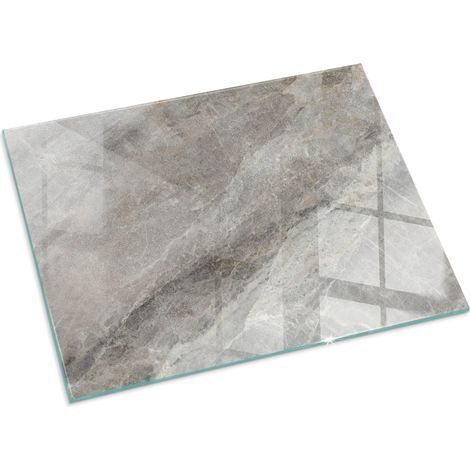 Plaque Rectangulaire décorative de sol avec impression sous cheminée protection et design Motif de pierre naturelle 80x60 cm (1/5)