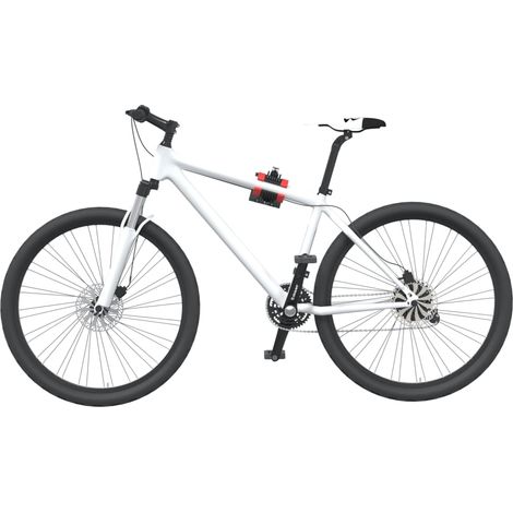 Fahrrad-Montageständer Wandmontage Klappbar Rot Schwarz Stahl