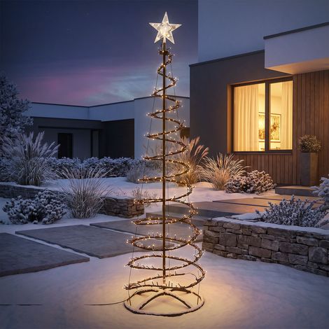 ECD Germany Albero di Natale a Spirale 180 cm con LED Decorazione Natalizia (1/5)