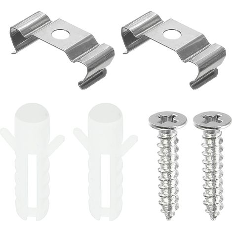 T5 Clips Suspente Fluorescent Tube Lumière Fixture Support Pinces avec Vis Creusés Tubes pour LED Ampoules Plafonnier Lampe Coffret de 15 (1/4)