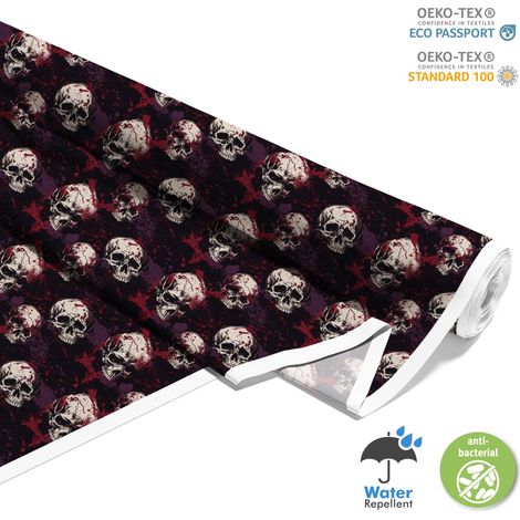 TESSUTI DECORATIVI PER ESTERNI OXFORD - Motivo Teschio I DX4083 (1/5)