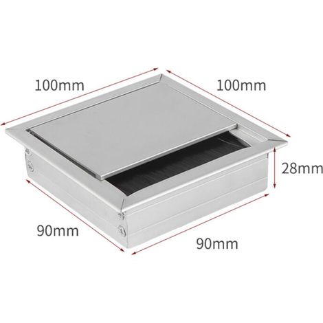 4x Pieds de meubles, r��glables Pied pieds de meubles - Chrome M��tal - Hauteur r��glable (Total: 80-95mm) (1/4)