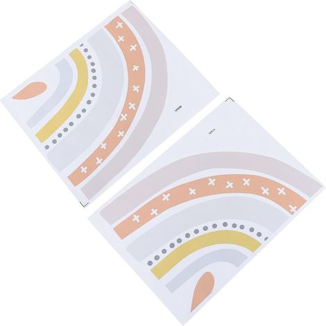 Sticker mural arc en ciel 7 couleurs SUPVOX pour chambre d (1/5)