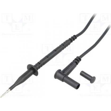 Chauvin Arnoux  Cavo di misura [Spina sicurezza 4 mm - Presa di sicurezza da 4 mm] 0.85 m Nero 1 pz.