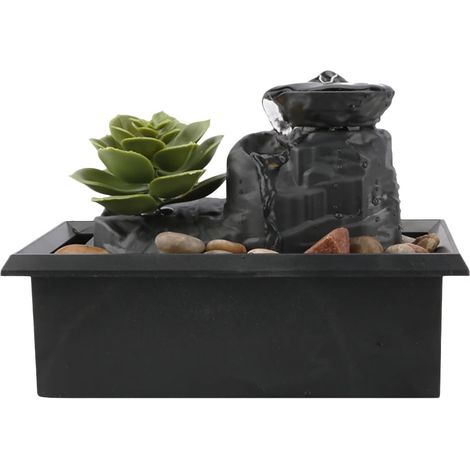 Fontaine De Table - Cascade En Bambou Et Céramique - Décoration Intérieure Pour Salon Ou Bureau - 1 Pièce (1/5)