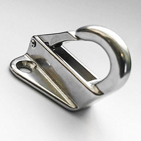 1 Mousquetons sur platine inox - Mousquetines 4.25cm3.1cm3.2cm (1/4)