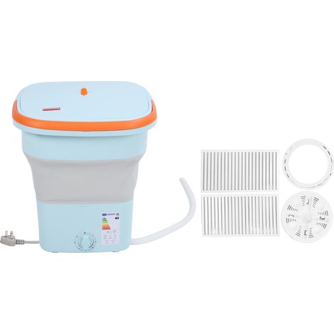 Seau à linge pliant 16L, mini machine à laver portable pliable pour sous-vêtements, usage domestique dortoir voyage (1/5)
